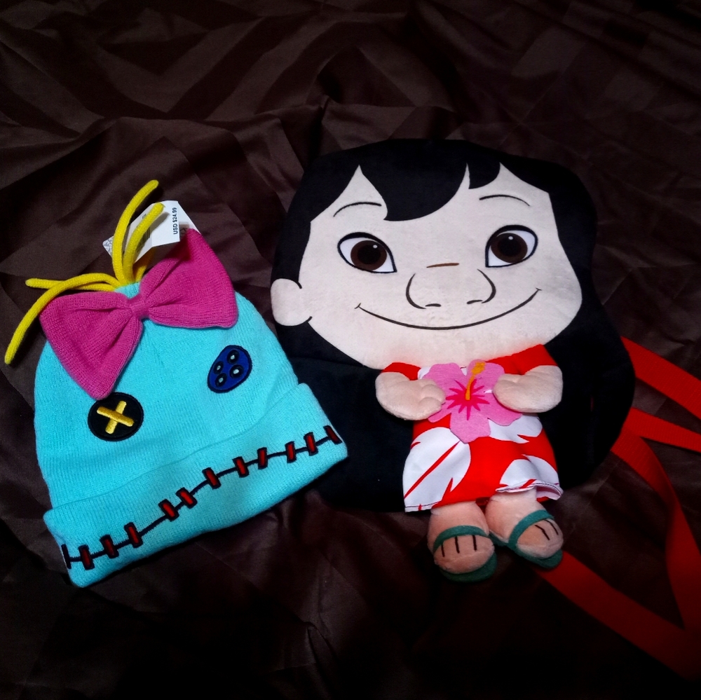 Lilo and stitch bundle disney bag scrump beanie